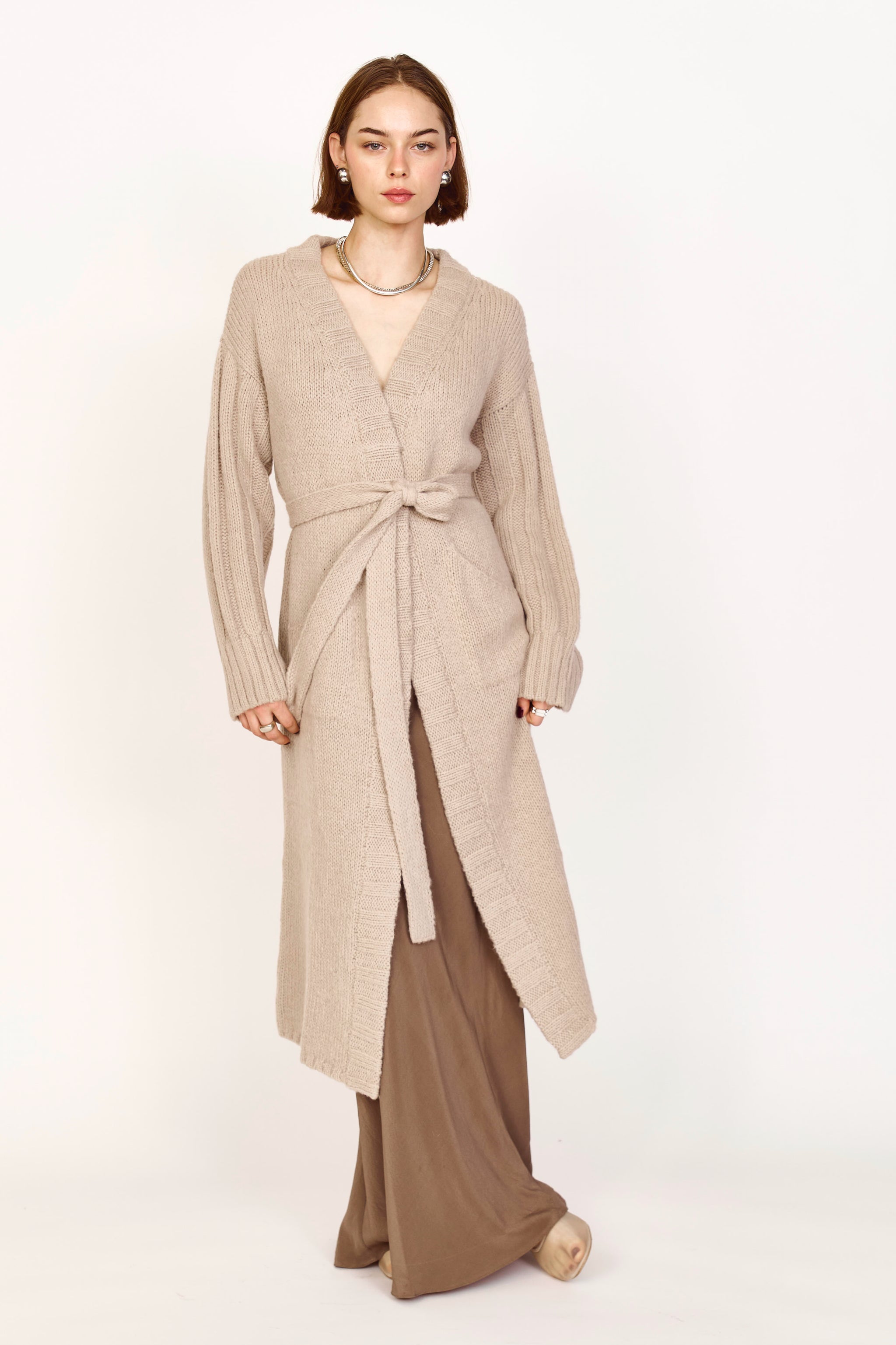 Blanket Cardigan in Camel