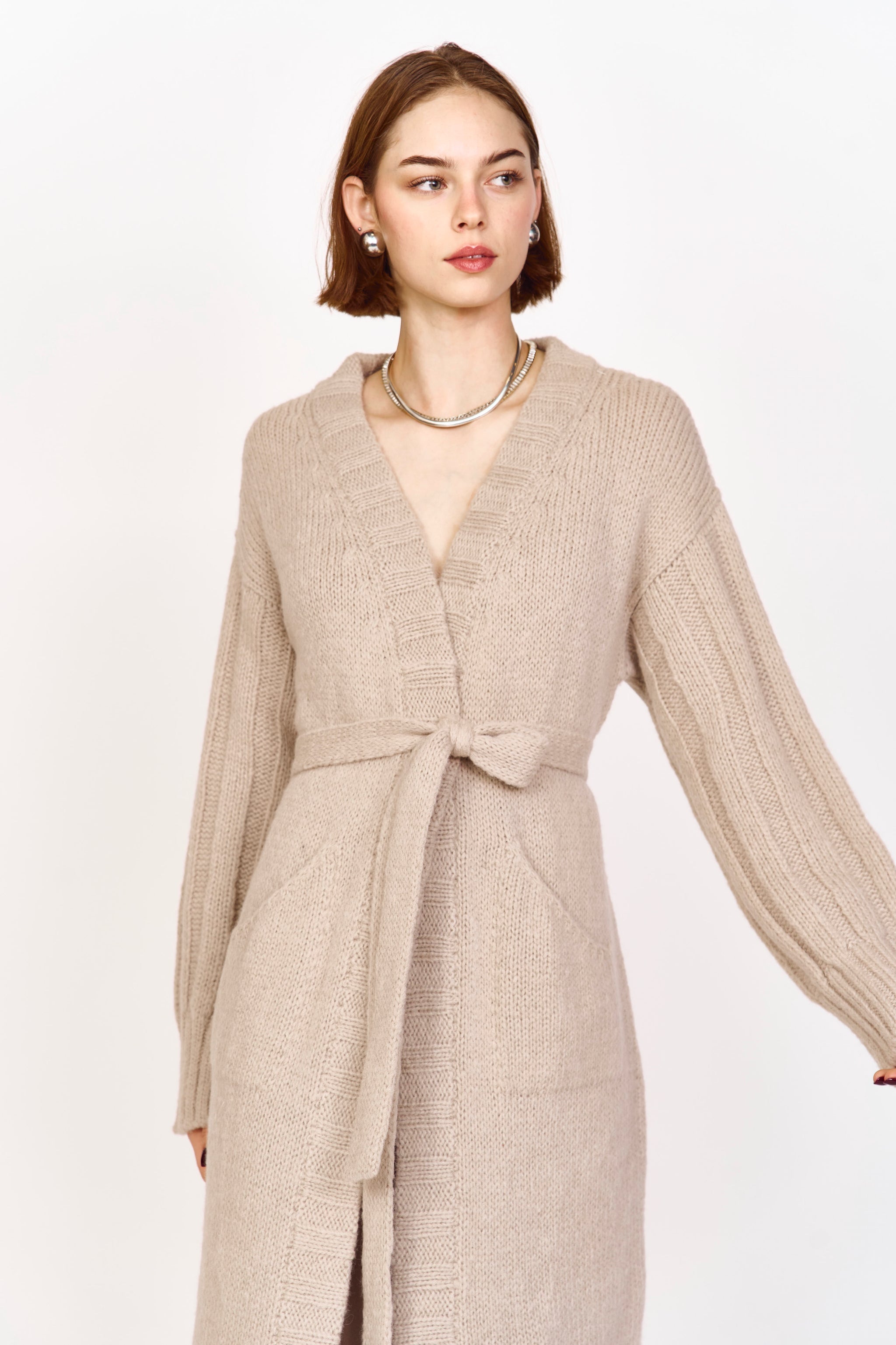 Blanket Cardigan in Camel