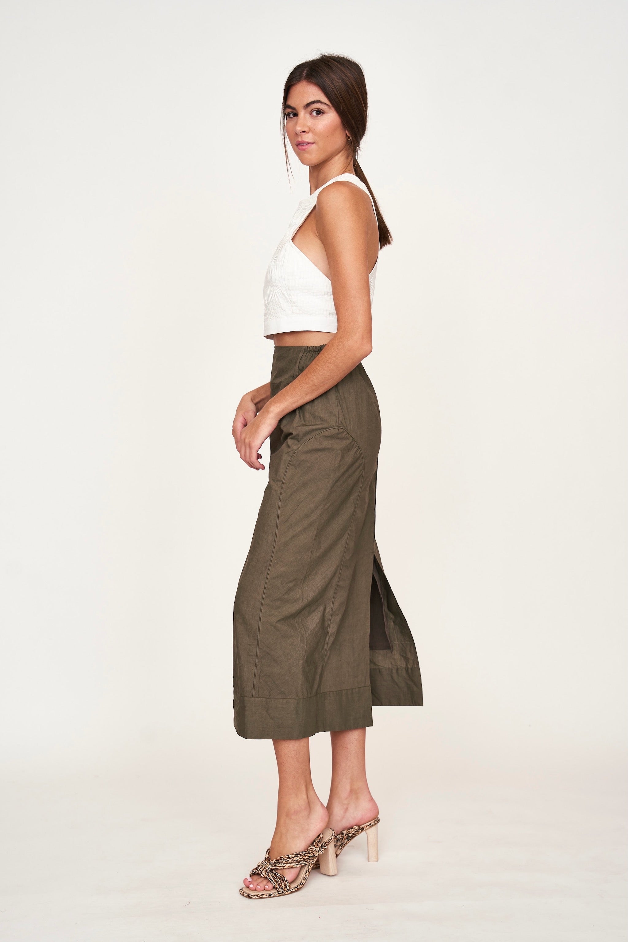 Pleated pintuck Top