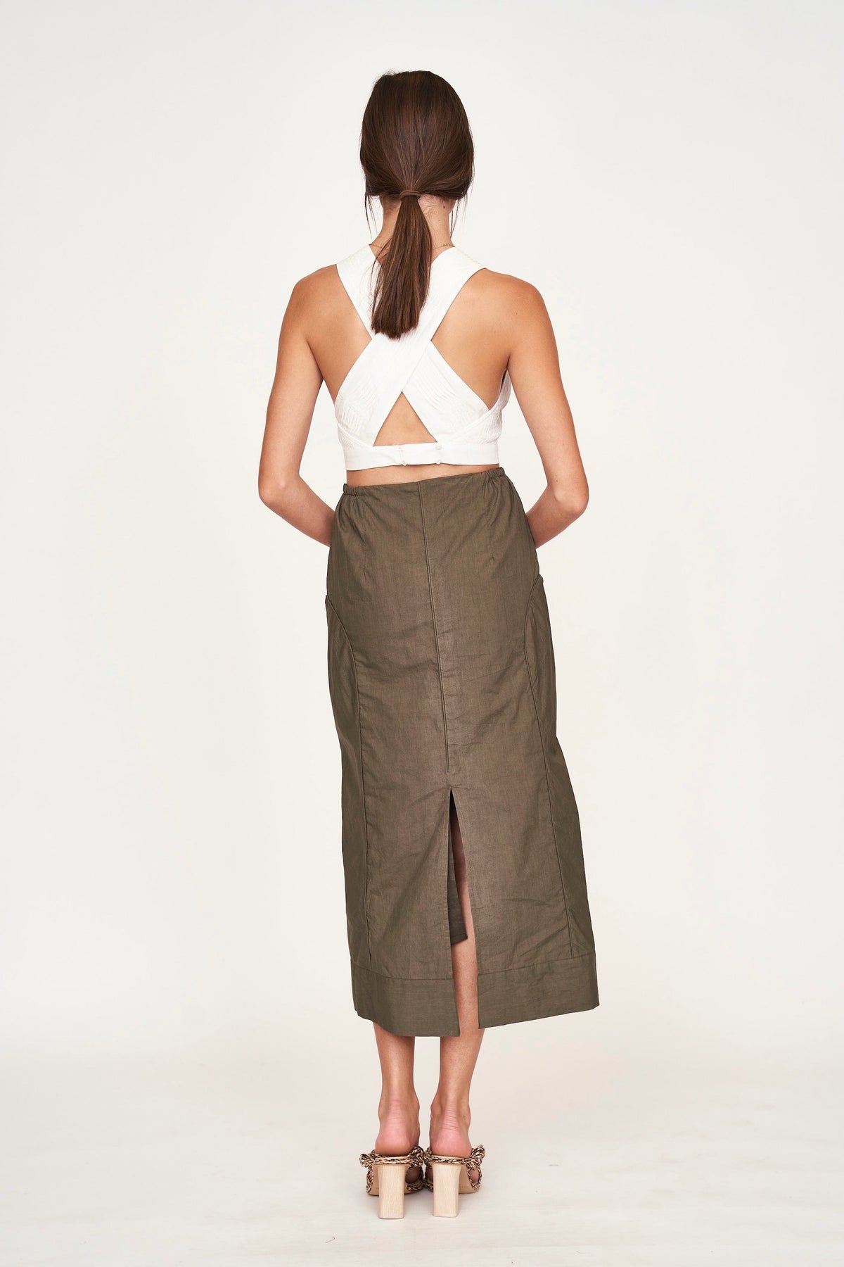 Pleated pintuck Top