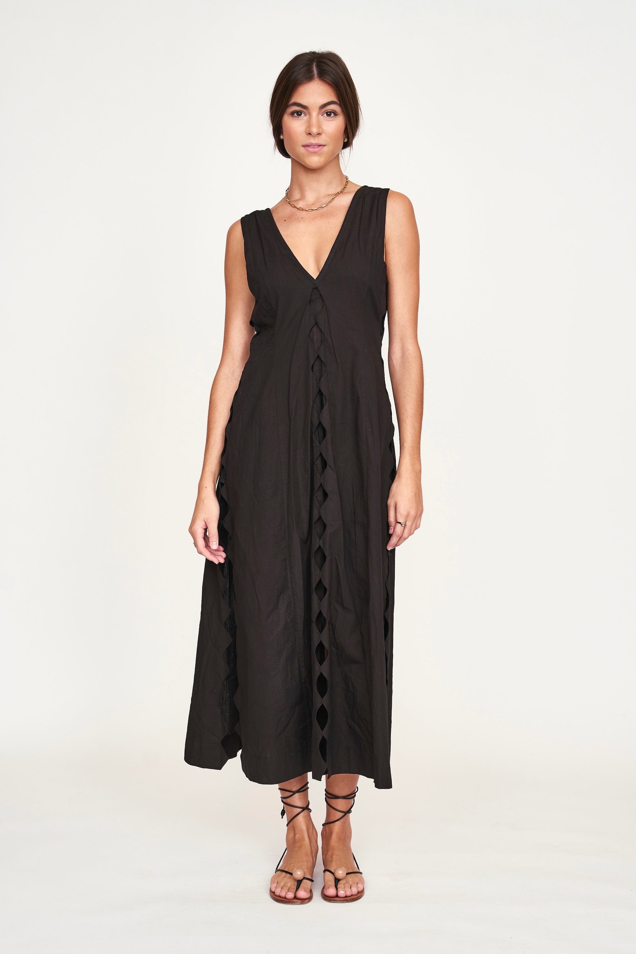 Dress Ankle length in Black