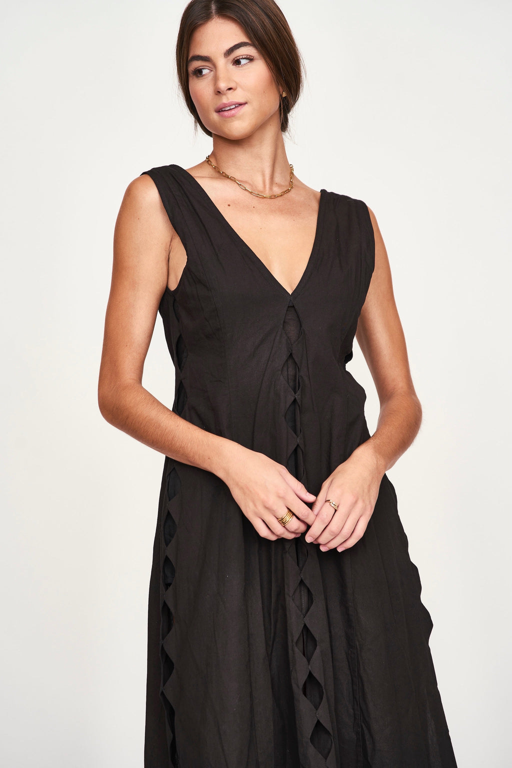 Dress Ankle length in Black
