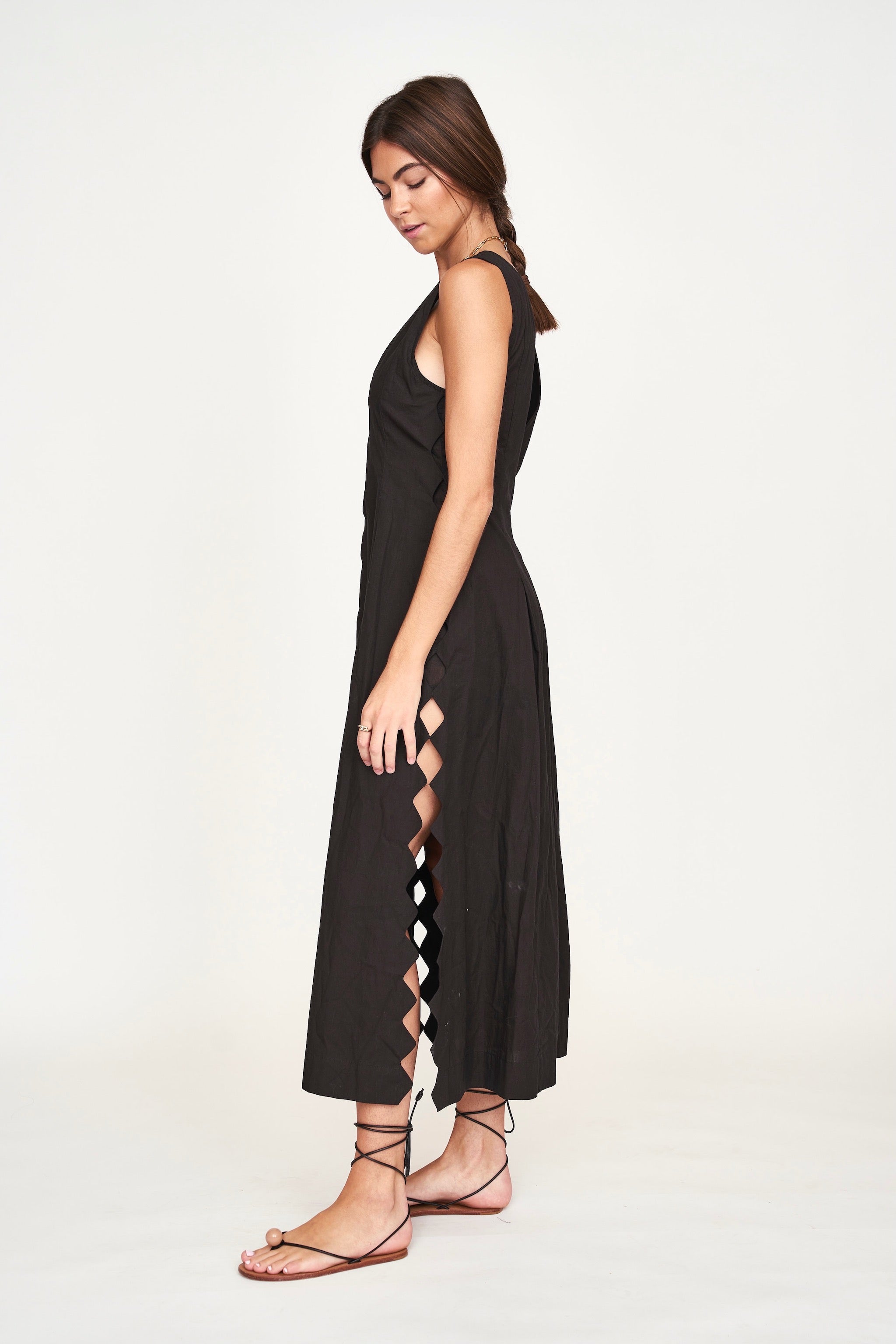 Dress Ankle length in Black