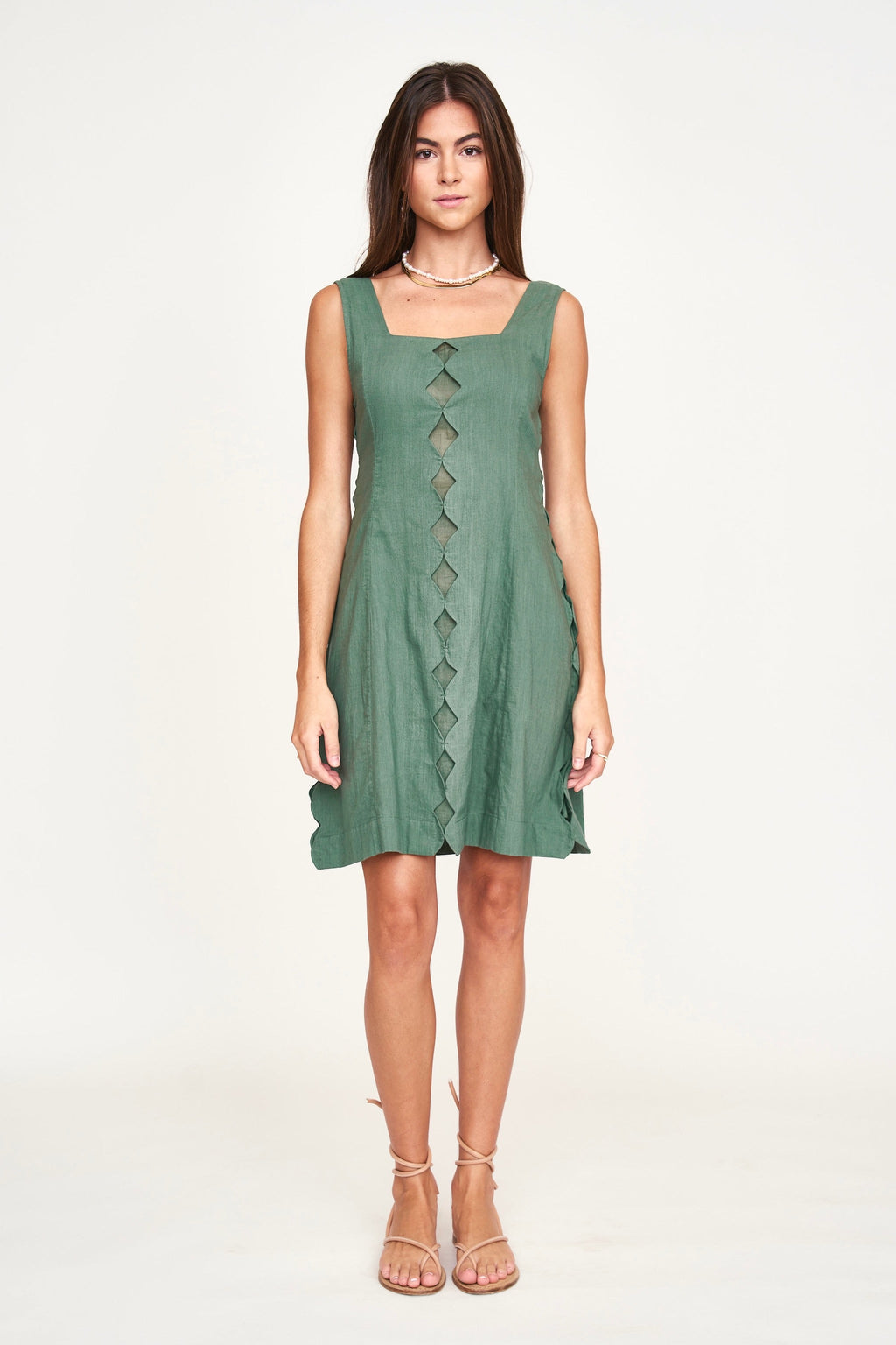 Short Dress in Laurel