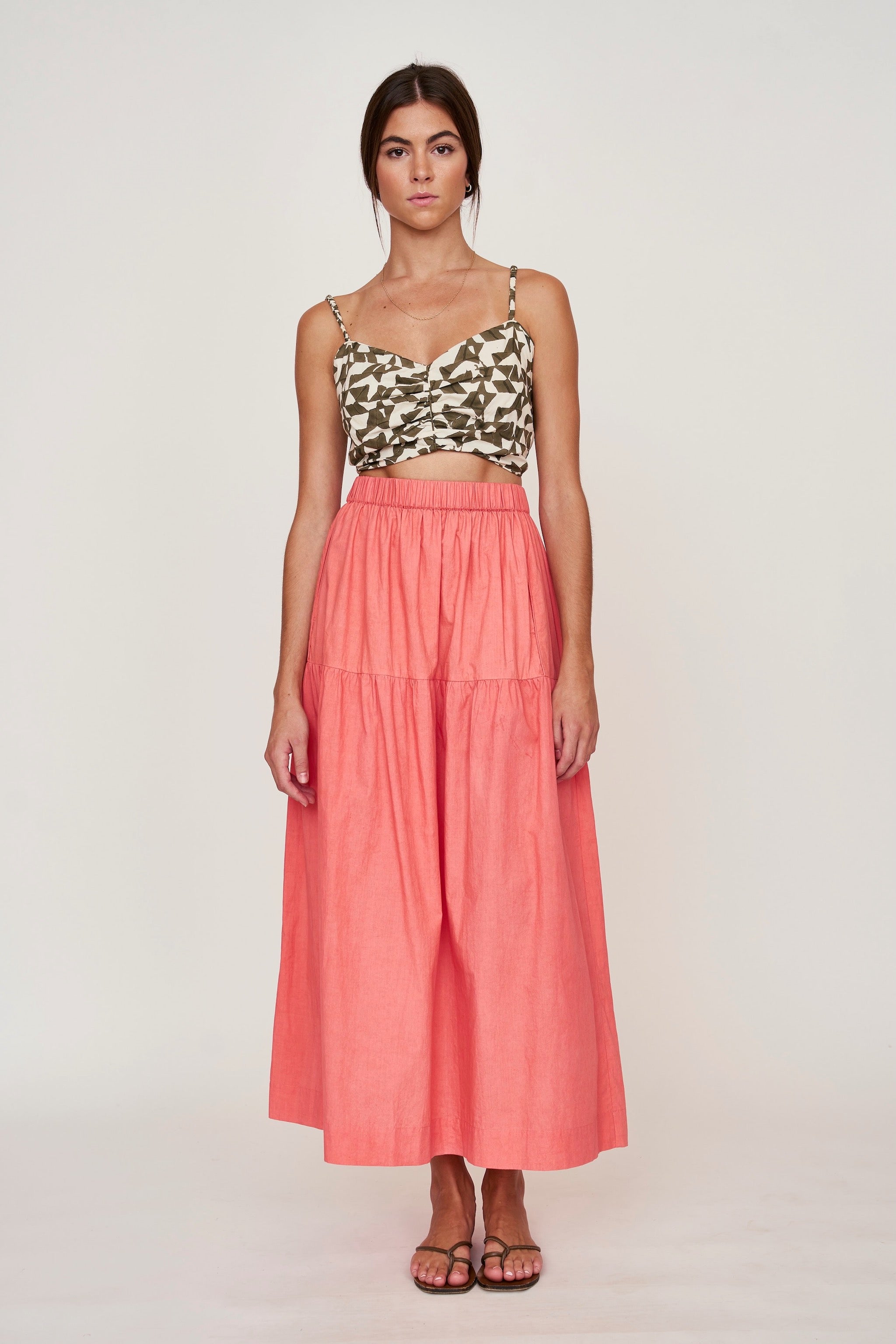 Skirt in Coral