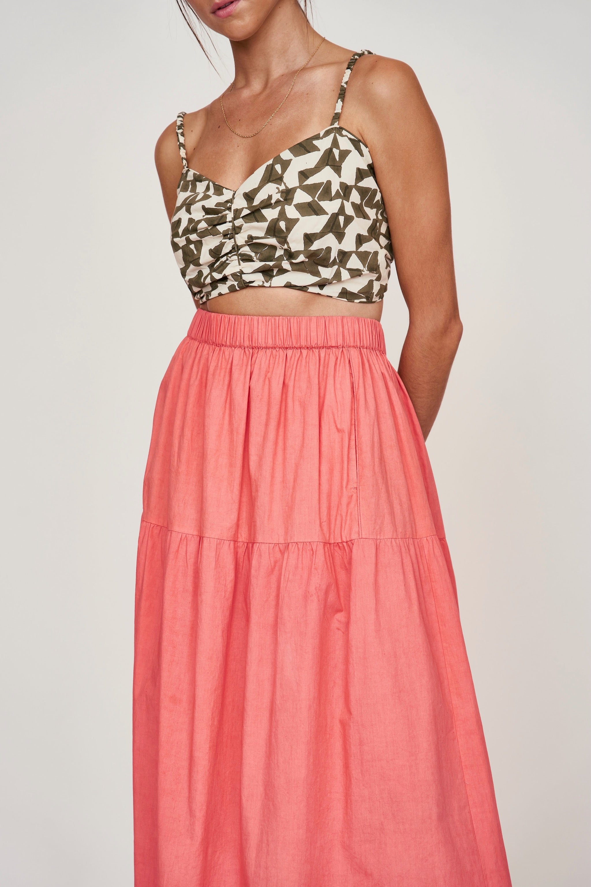 Skirt in Coral