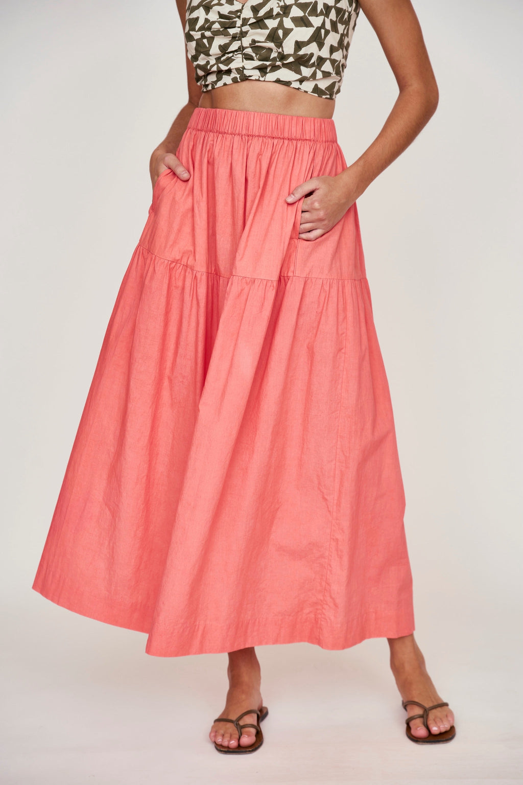 Skirt in Coral