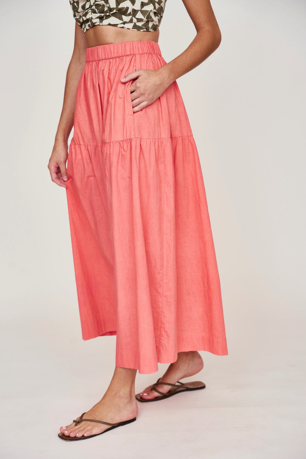 Skirt in Coral