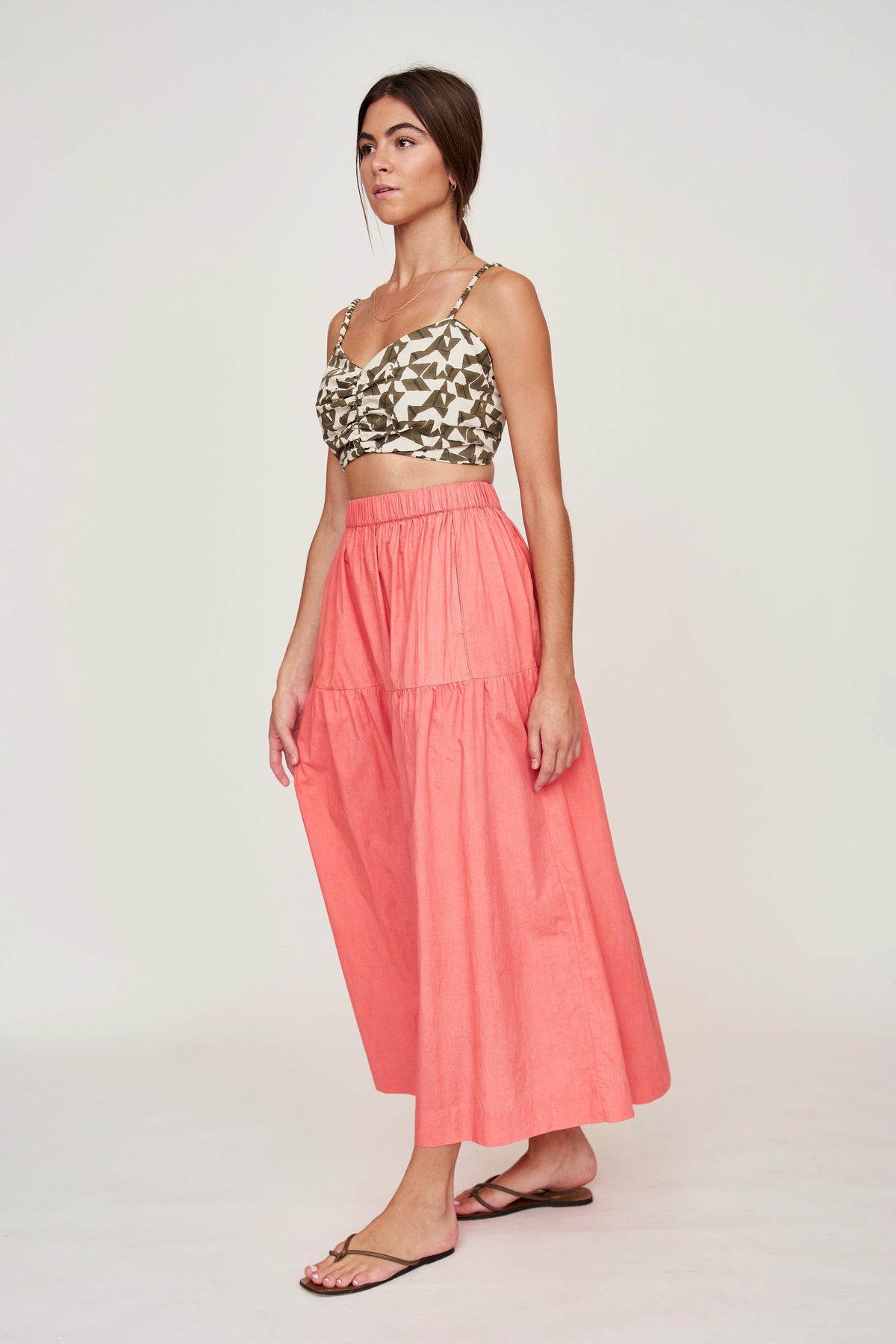 Skirt in Coral