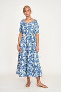 Dress in Indigo Crackle