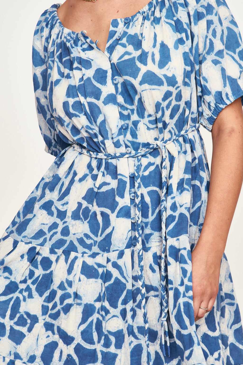 Dress in Indigo Crackle