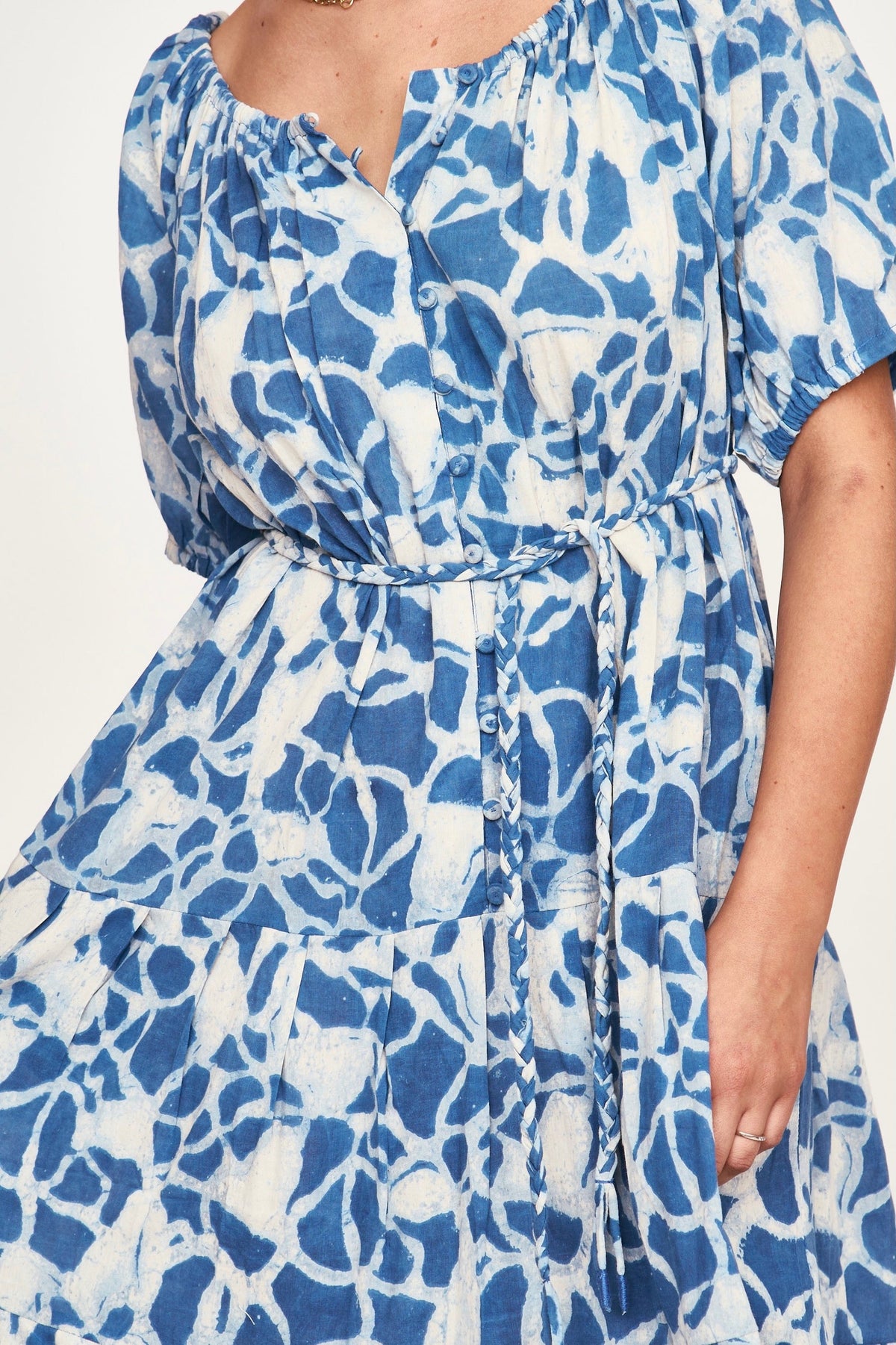 Dress in Indigo Crackle