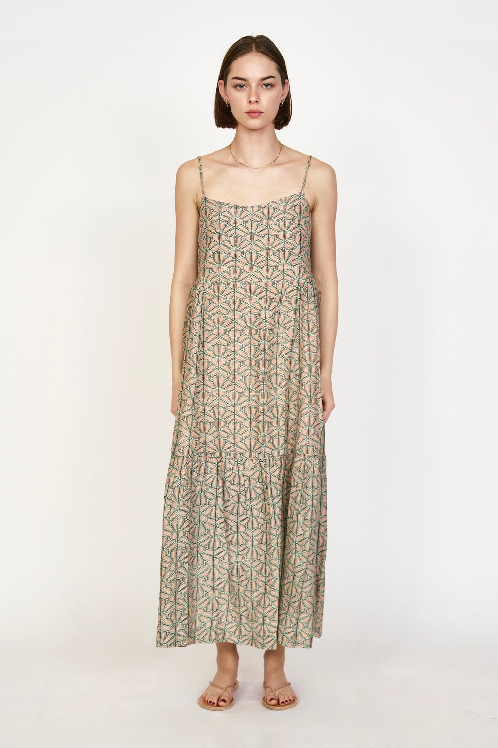 Dress in Trellis in Petal