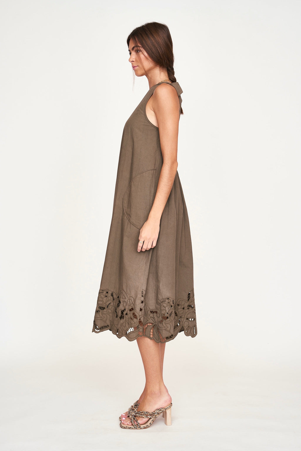 A line silhouette Cutwork Dress