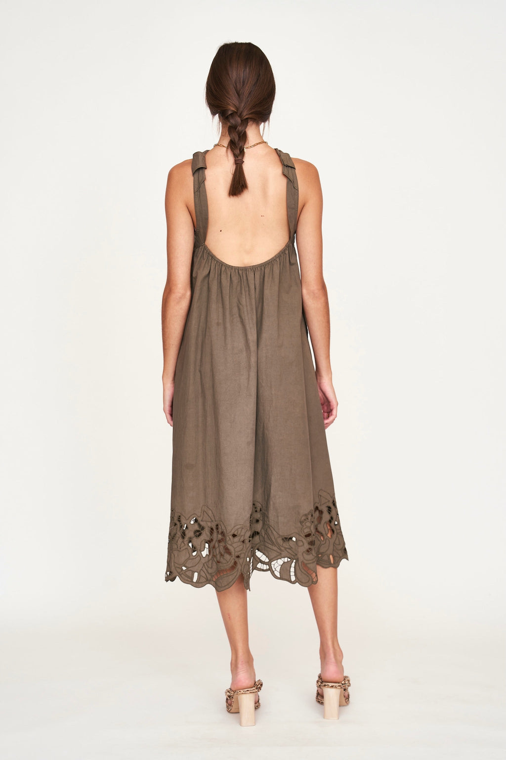 A line silhouette Cutwork Dress