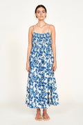 Dress in Indigo Crackle Adjustable tie straps