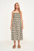 Cartridge pleat elastic bodice Dress