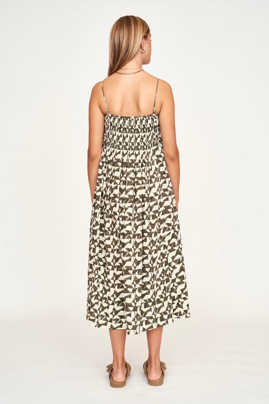 Cartridge pleat elastic bodice Dress