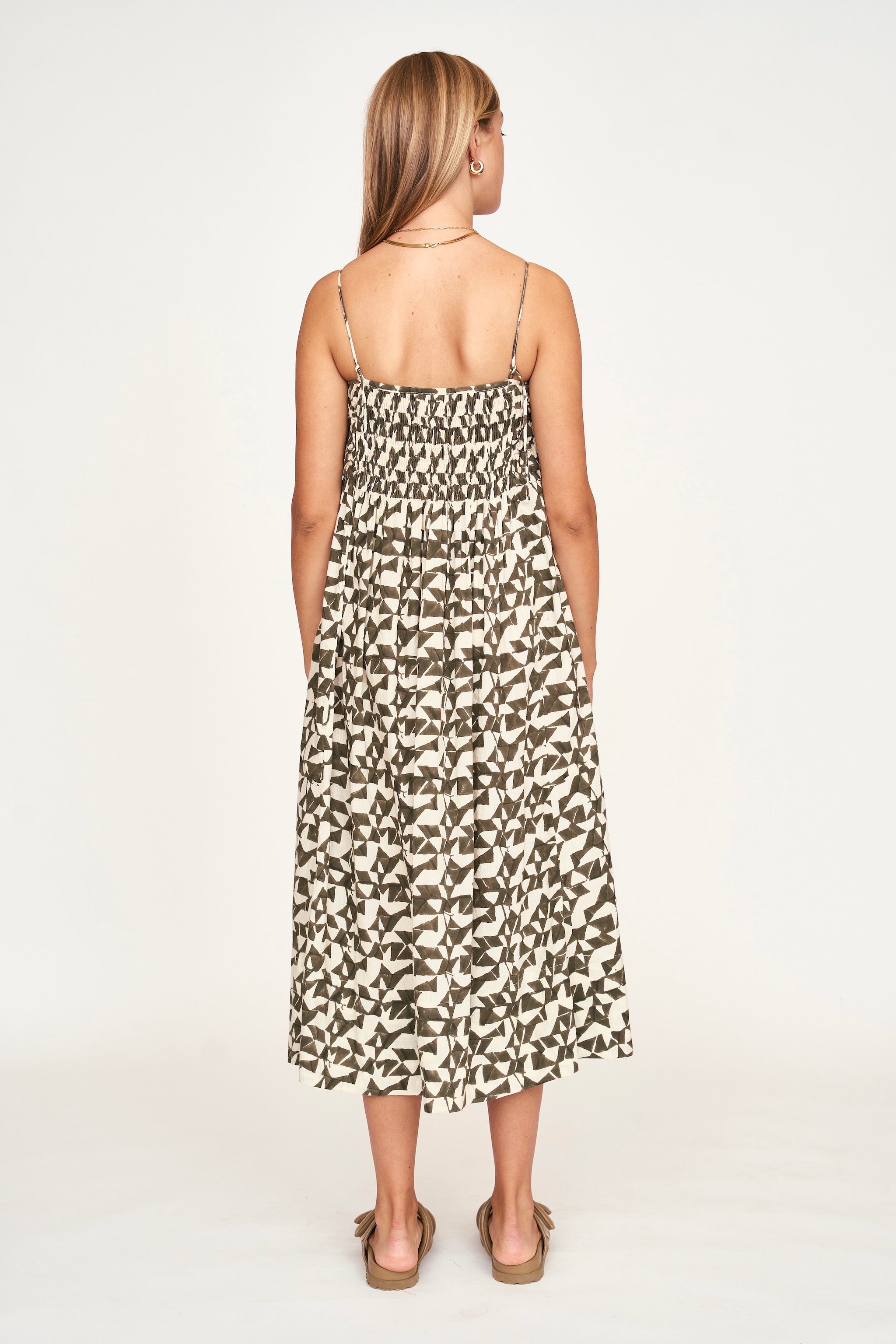 Cartridge pleat elastic bodice Dress