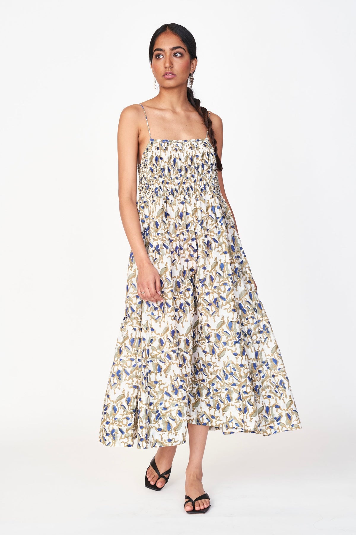 Midi length Dress in Songbird