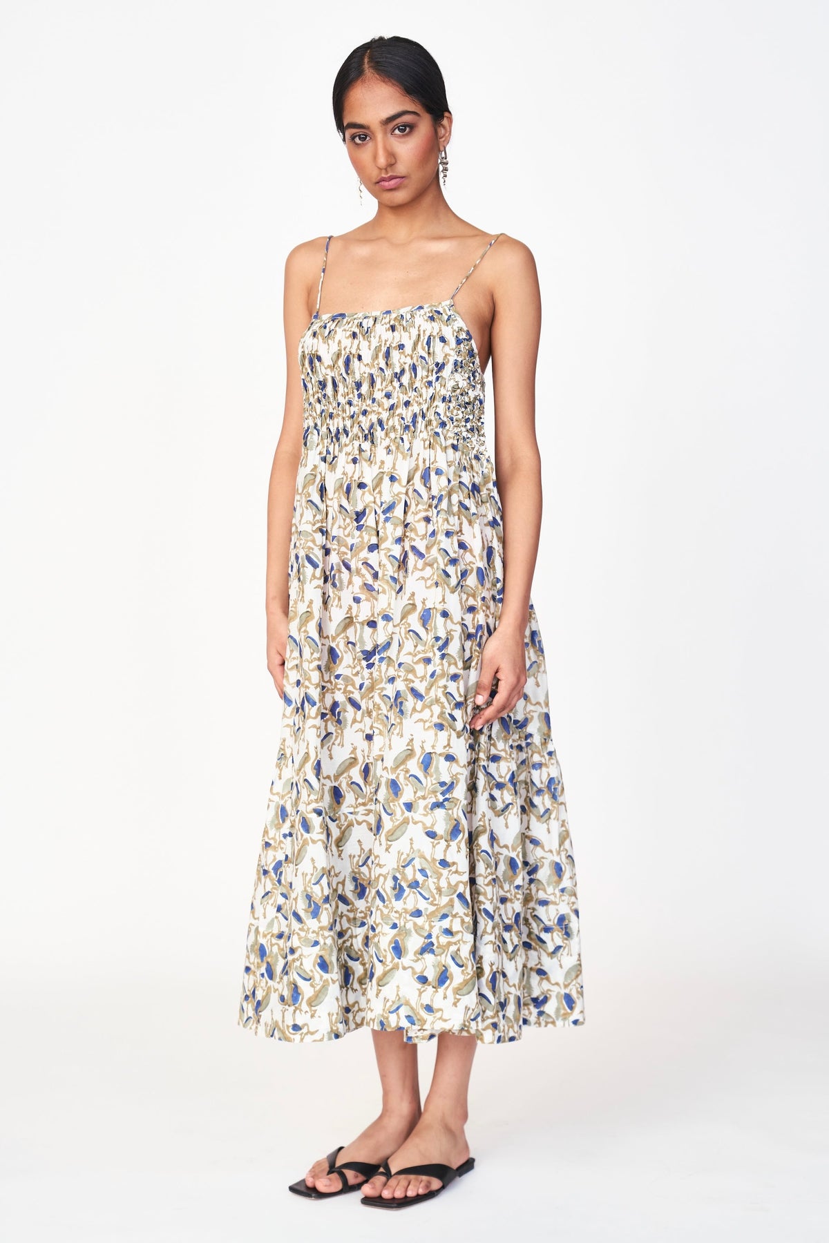 Midi length Dress in Songbird