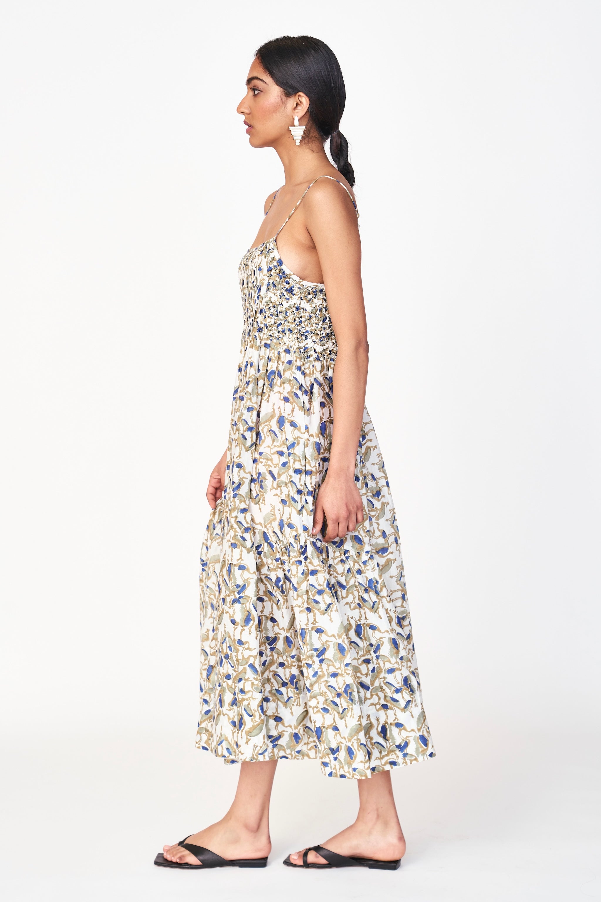 Midi length Dress in Songbird