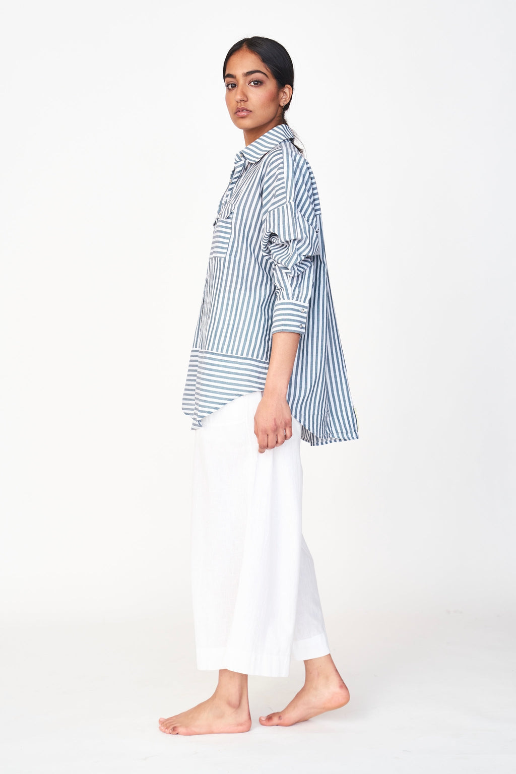 Blouse in Ocean Stripe