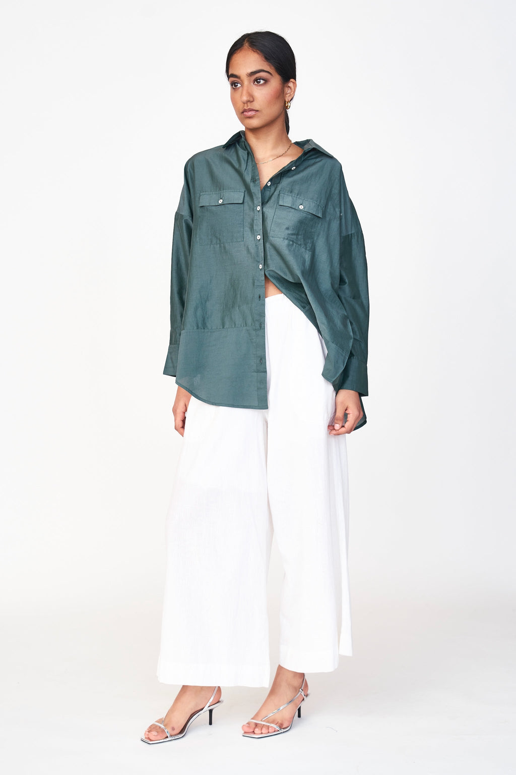Oversized Blouse in Palm