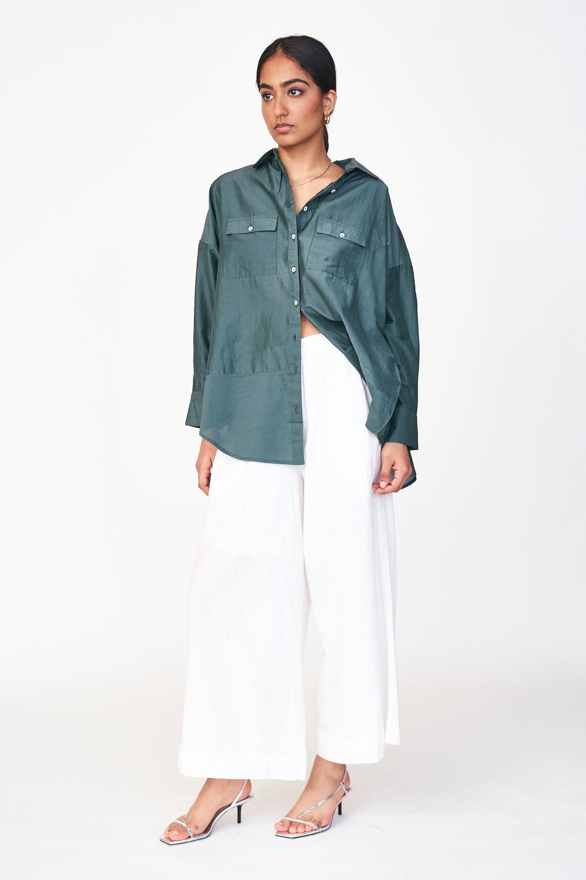 Oversized Blouse in Palm