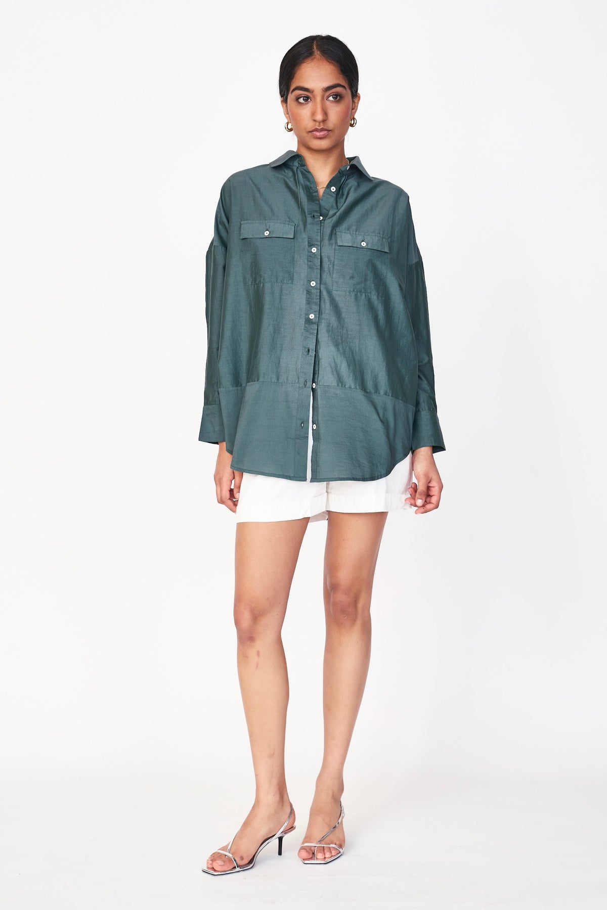 Oversized Blouse in Palm