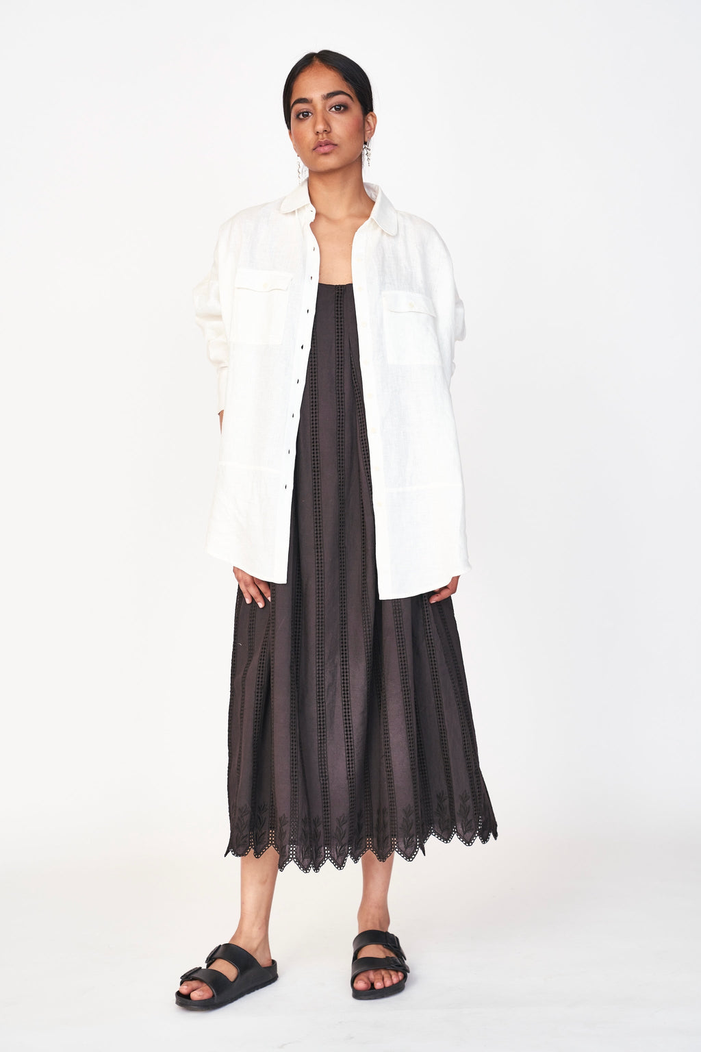 Blouse in White Linen