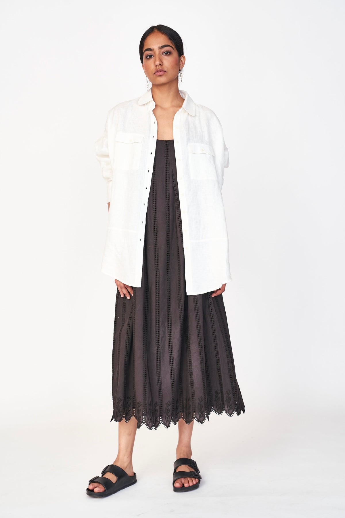 Blouse in White Linen