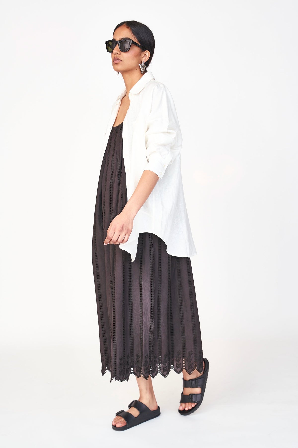 Blouse in White Linen