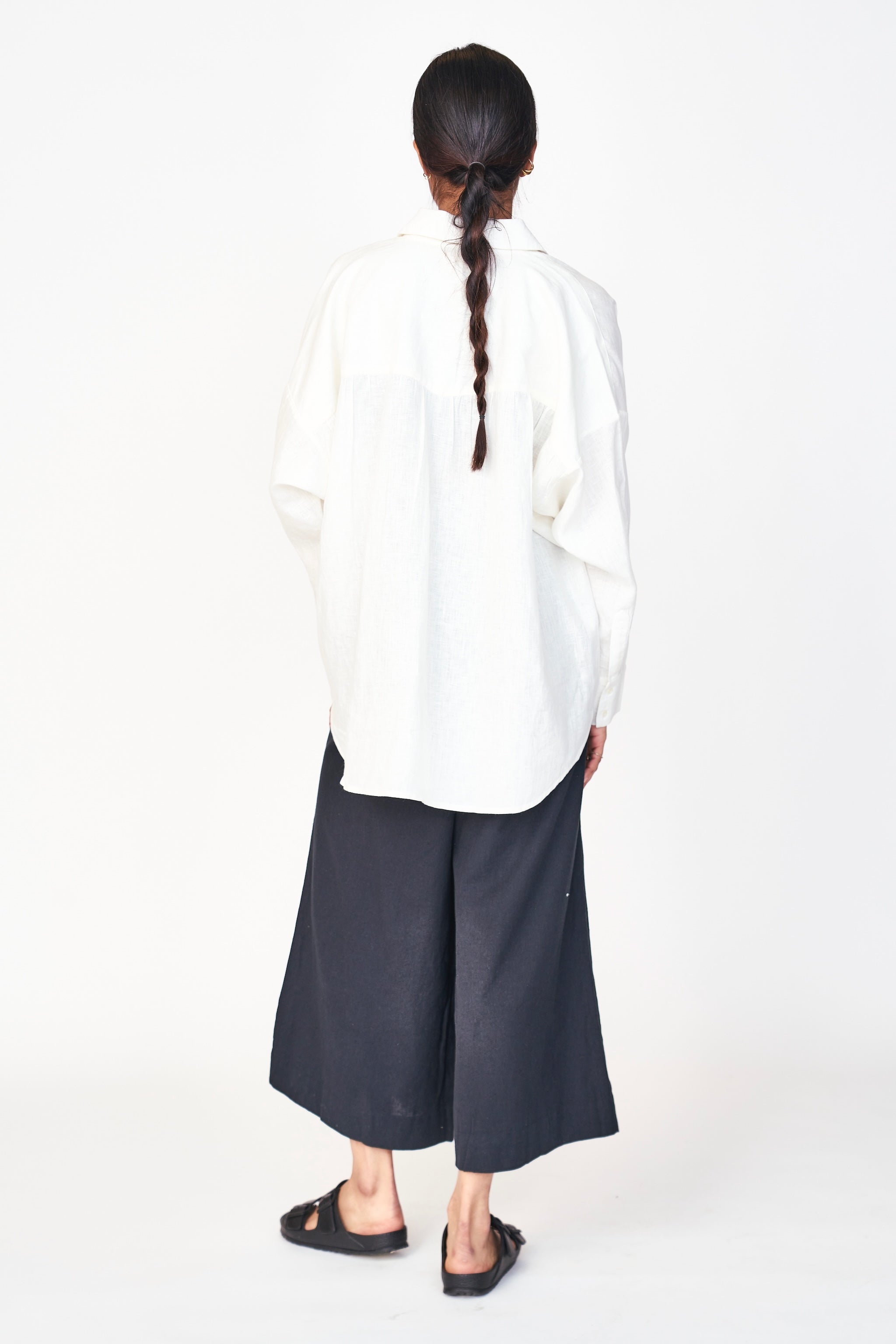 Blouse in White Linen