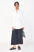 Blouse in White Linen