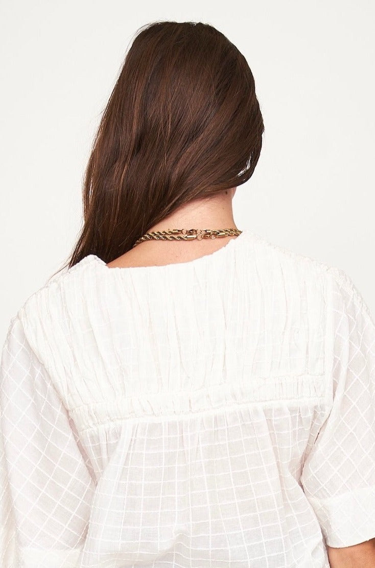 Front button placket Top