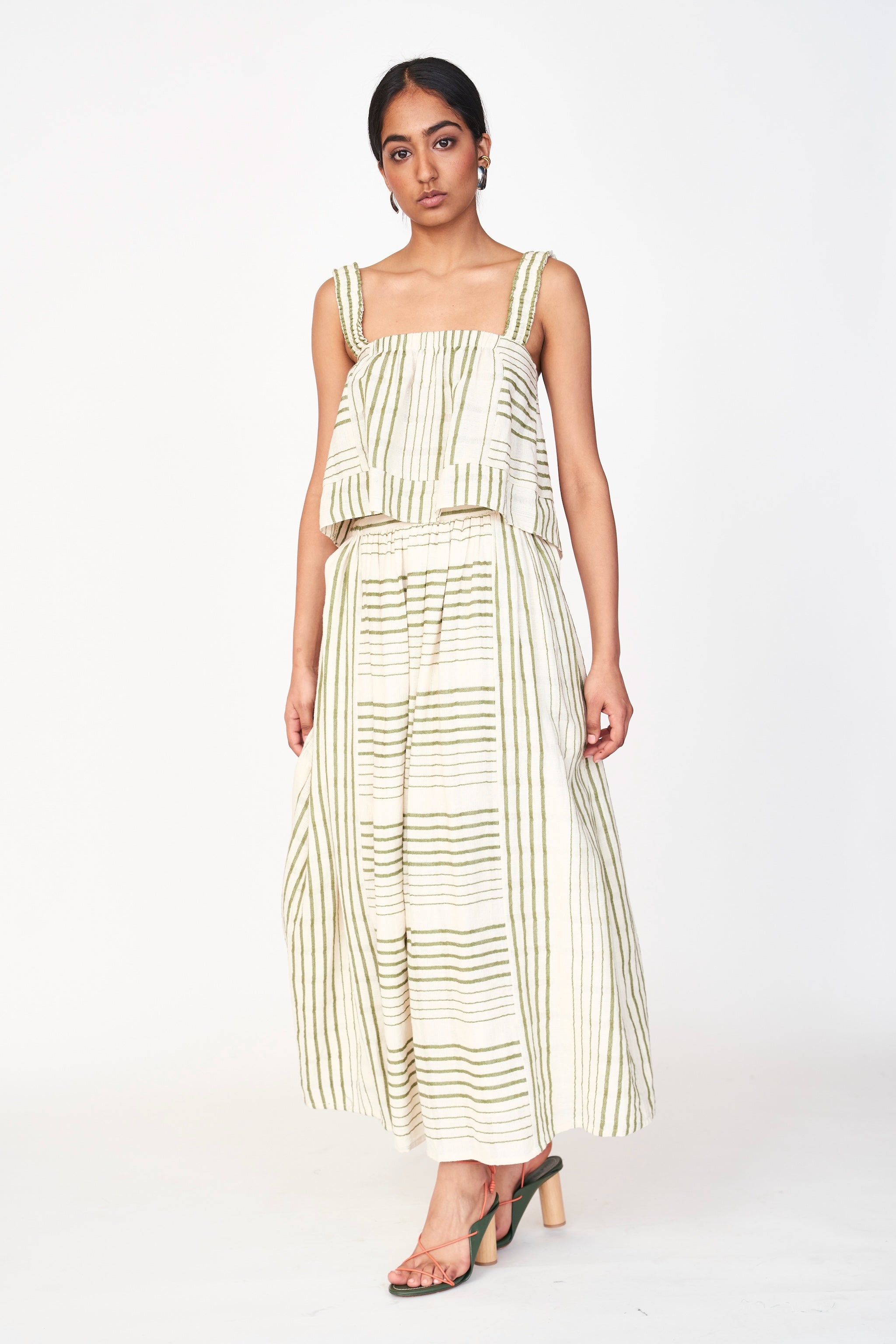 Skirt in Garden Stripe
