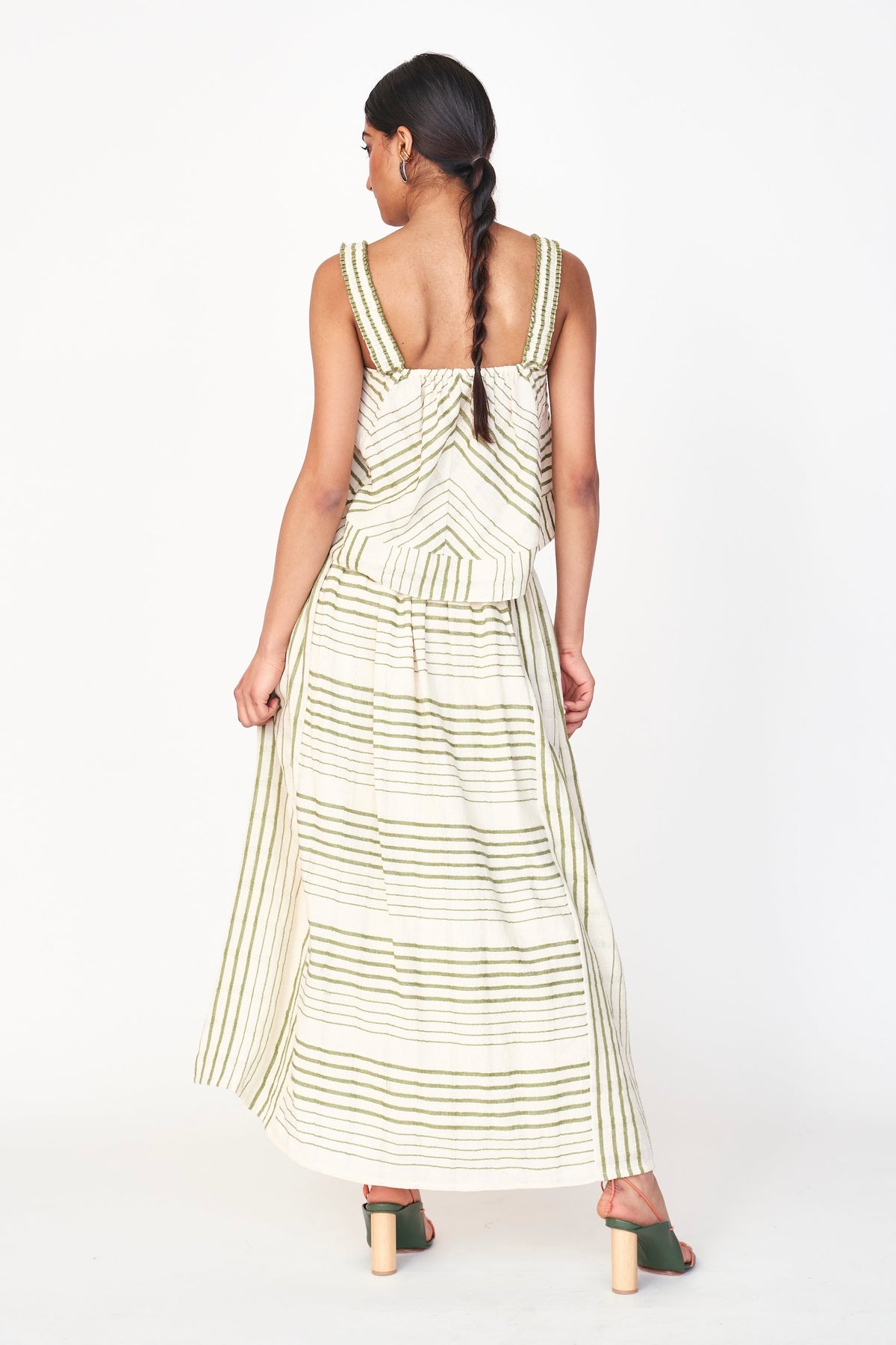 Skirt in Garden Stripe