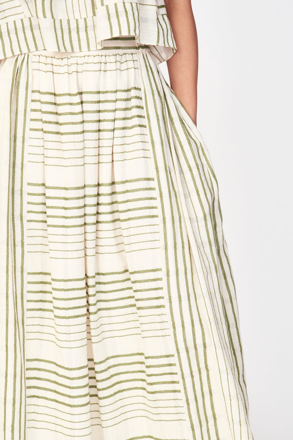 Skirt in Garden Stripe