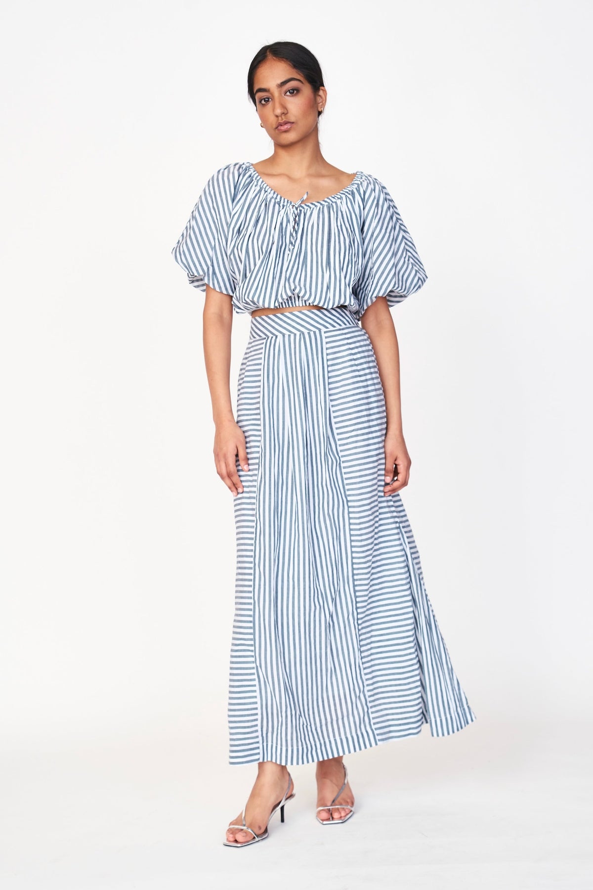 Skirt in Ocean Stripe