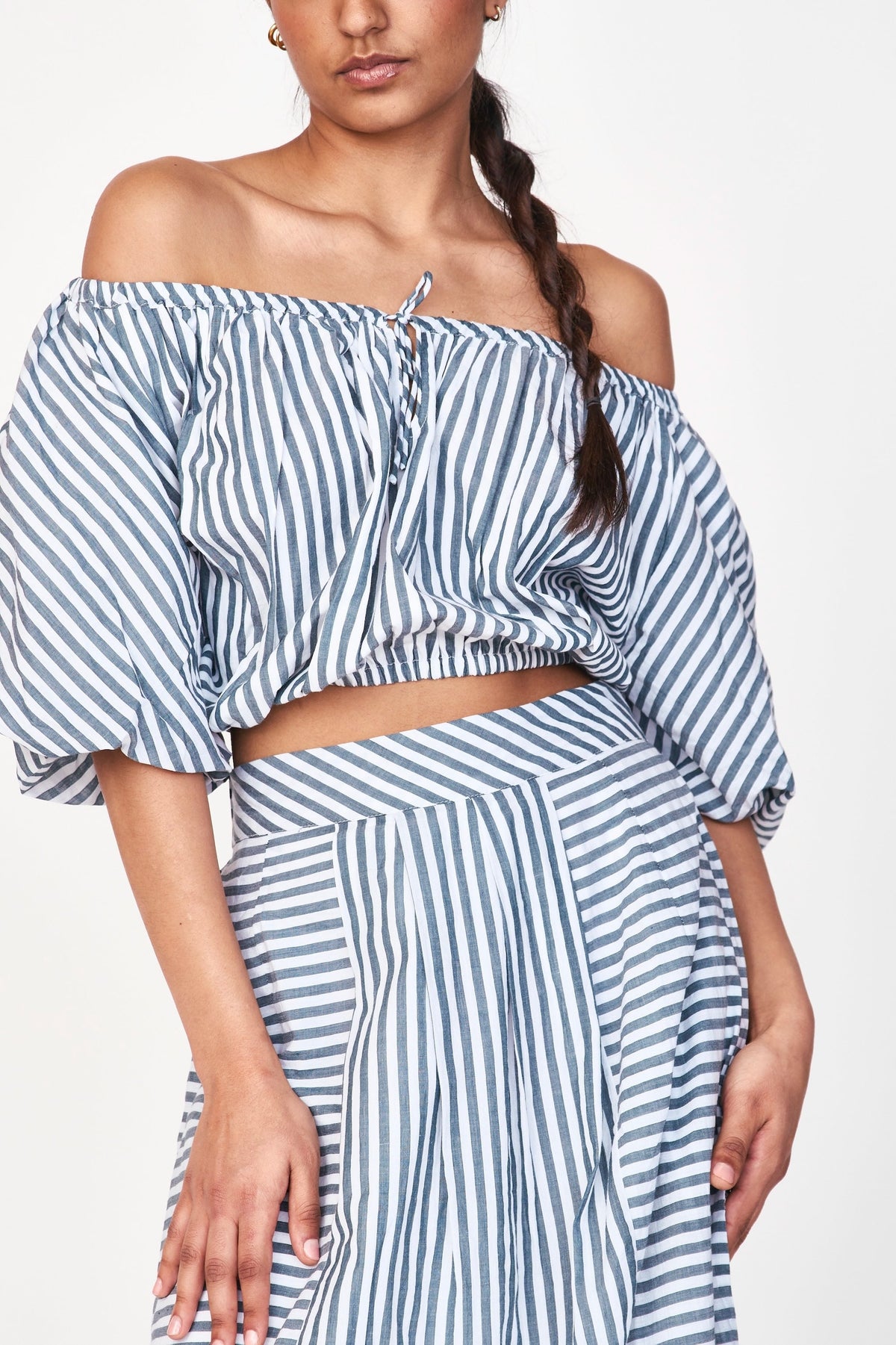 Skirt in Ocean Stripe