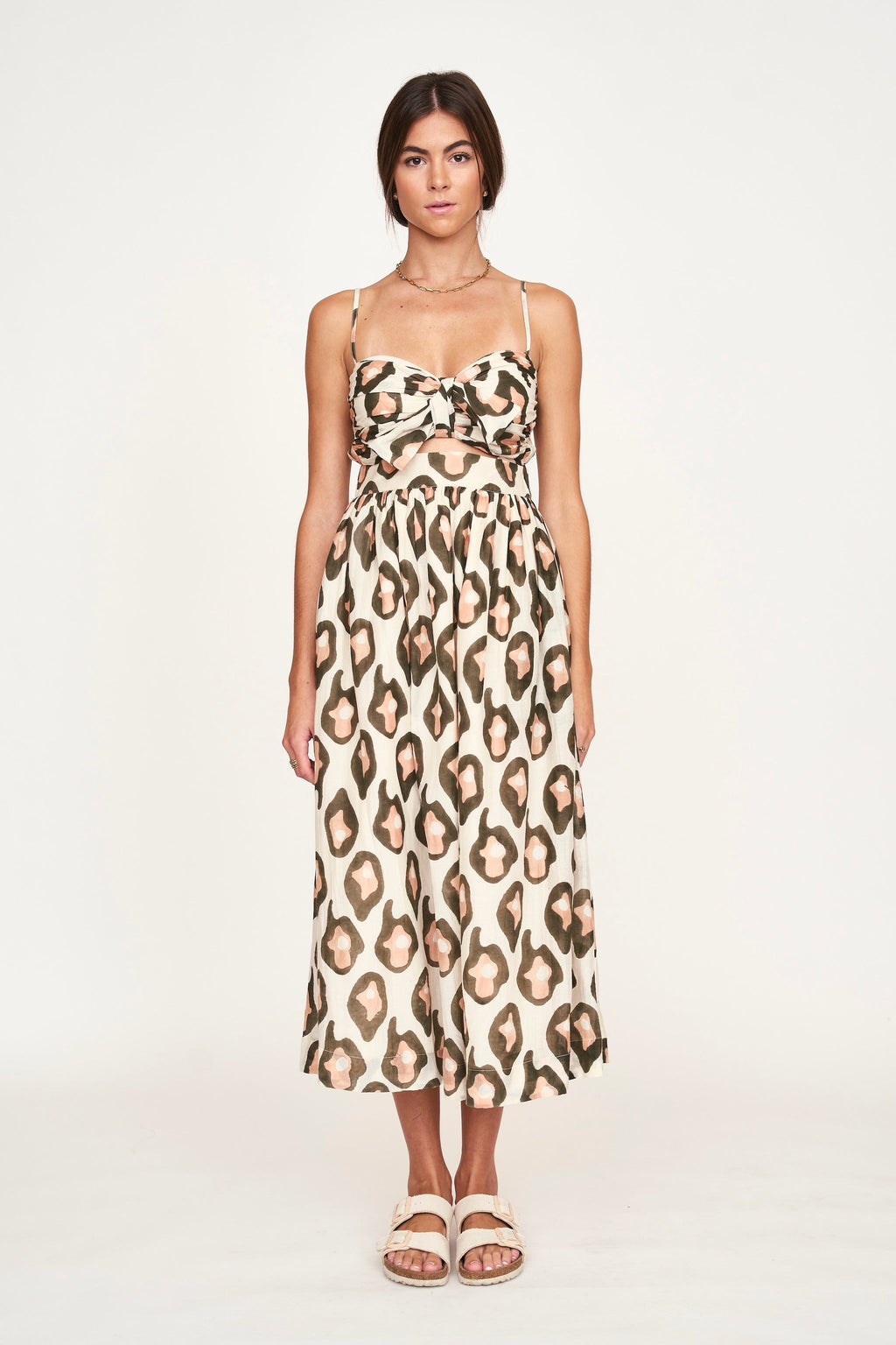 Dress in Oyster Print