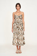 Dress in Oyster Print