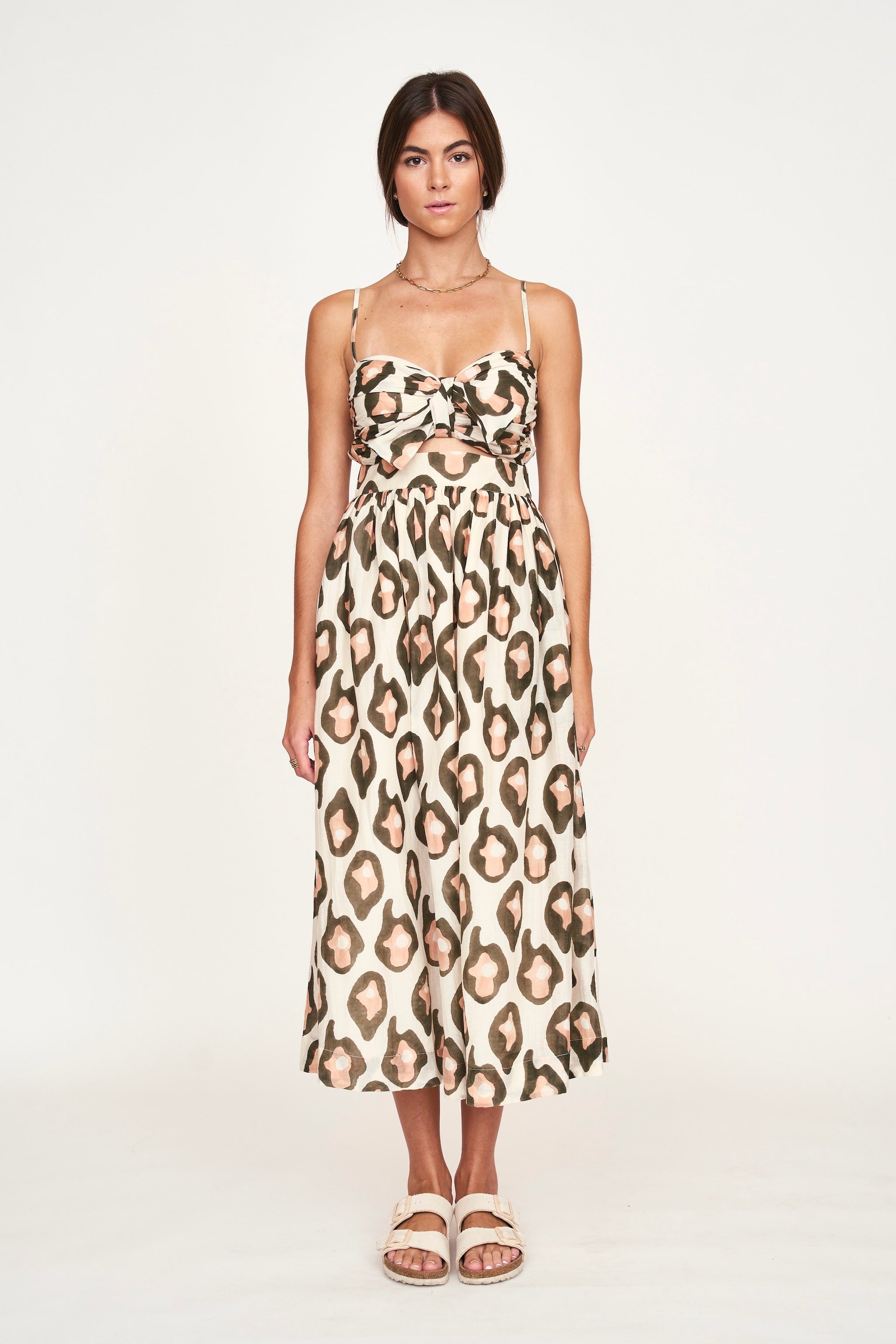 Dress in Oyster Print
