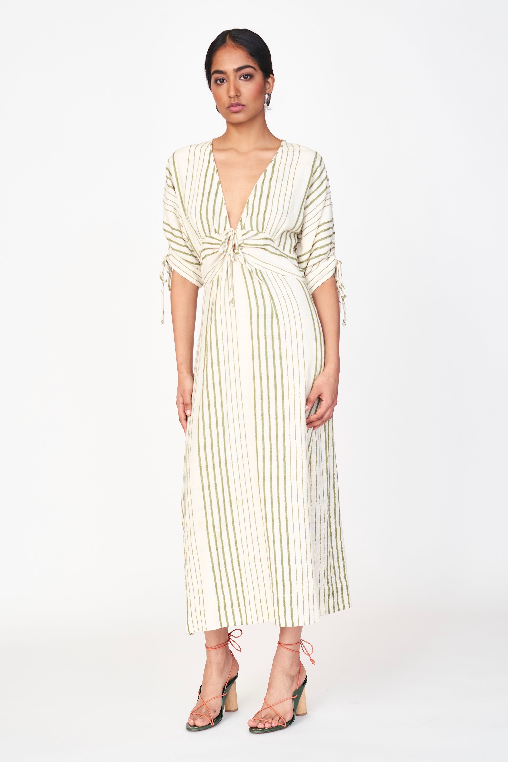 Silver Lake Dress in Garden Stripe