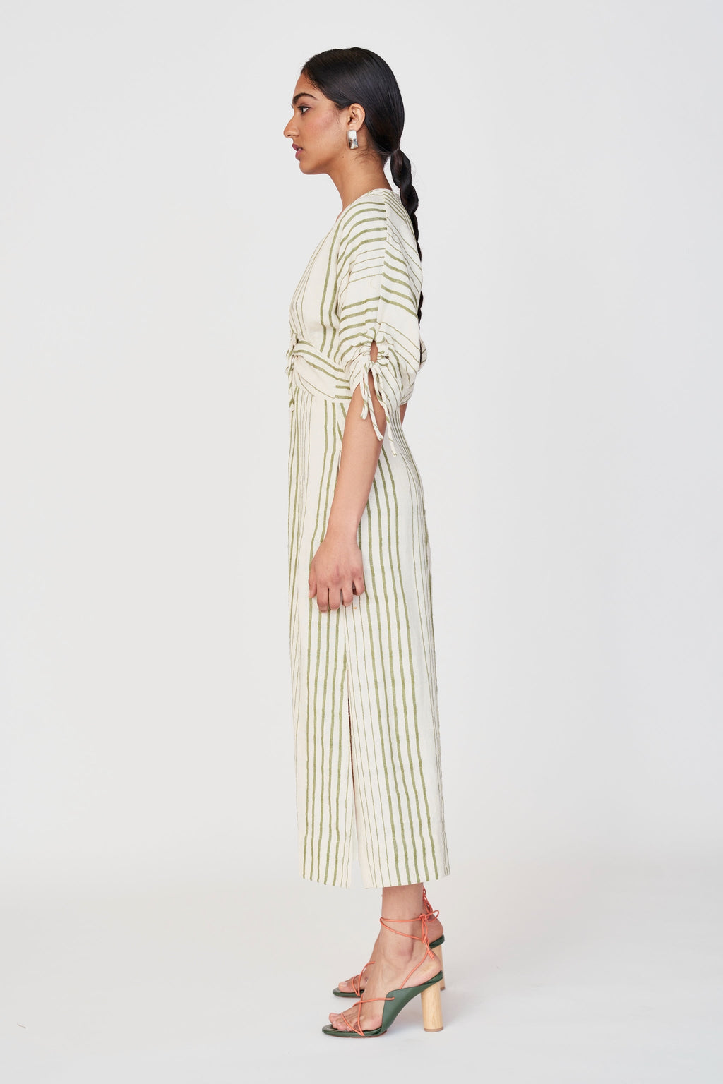 Silver Lake Dress in Garden Stripe