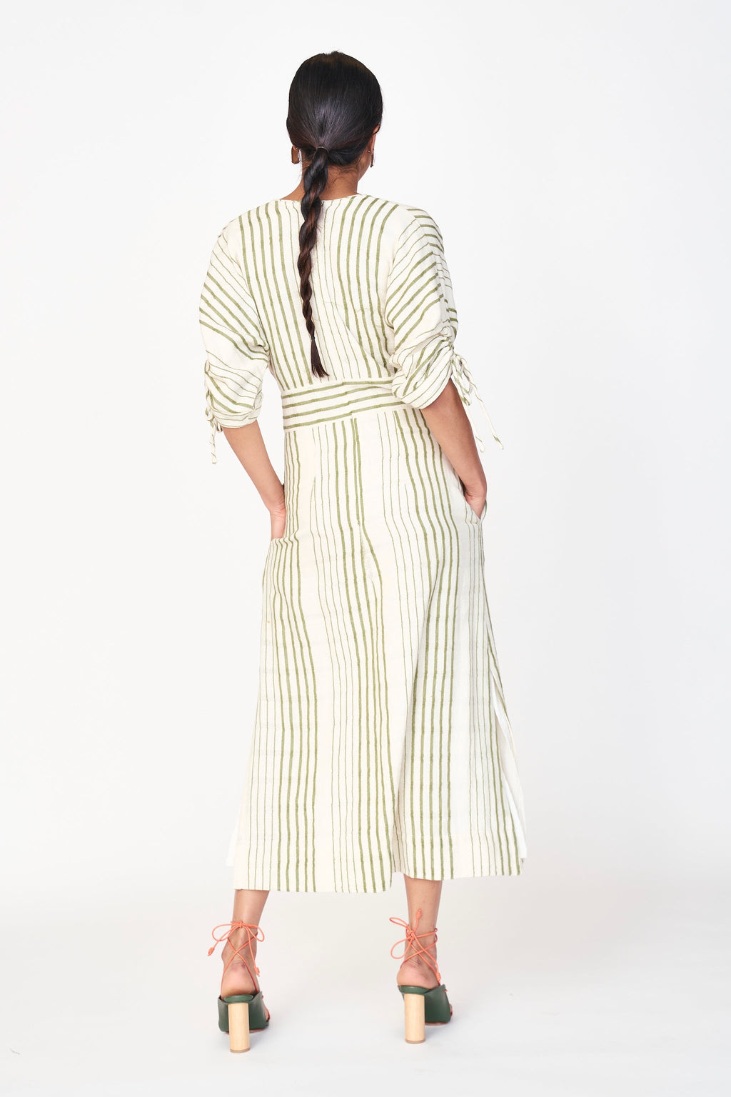 Silver Lake Dress in Garden Stripe
