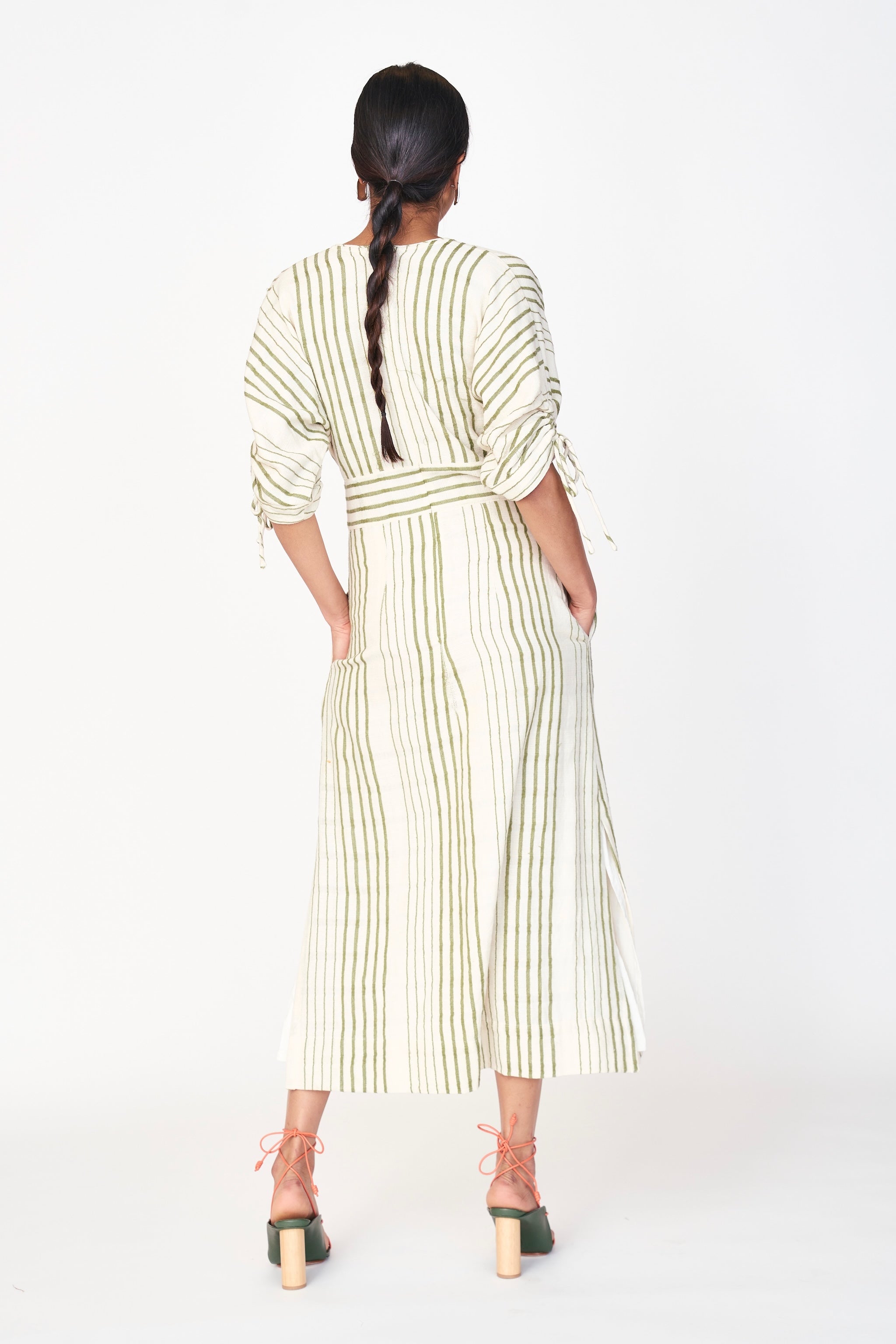 Silver Lake Dress in Garden Stripe