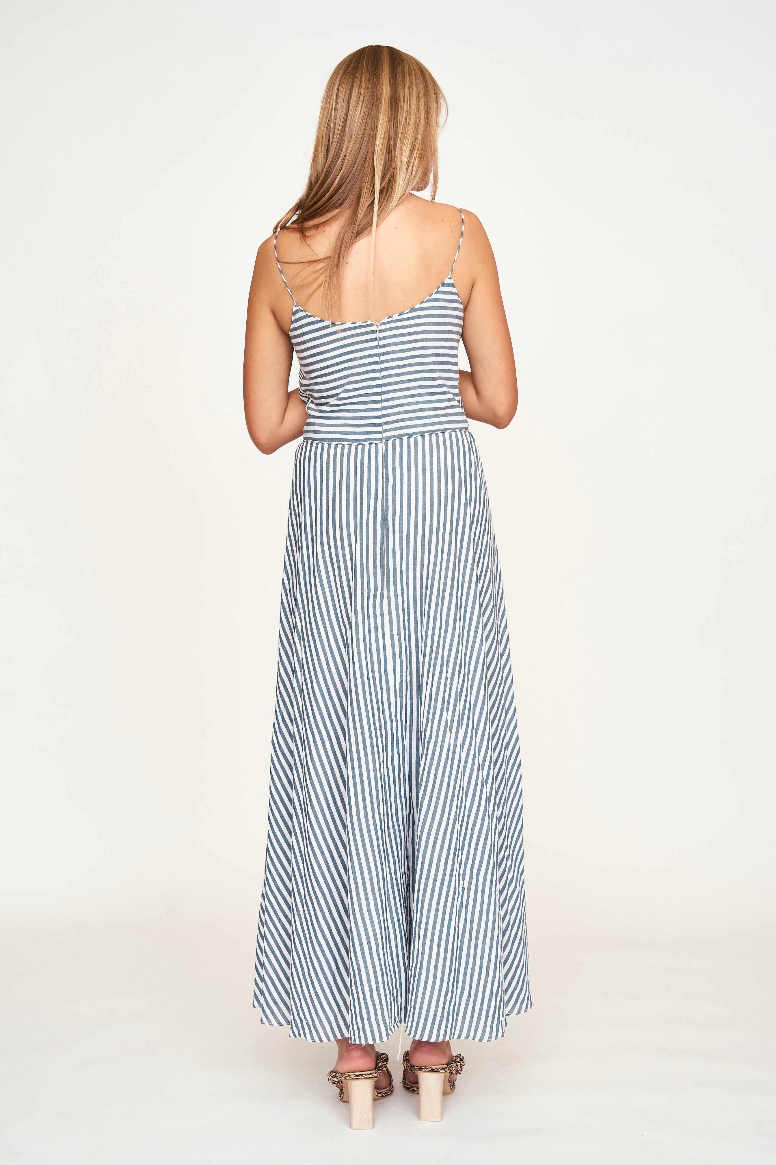 Dress in Ocean Stripe