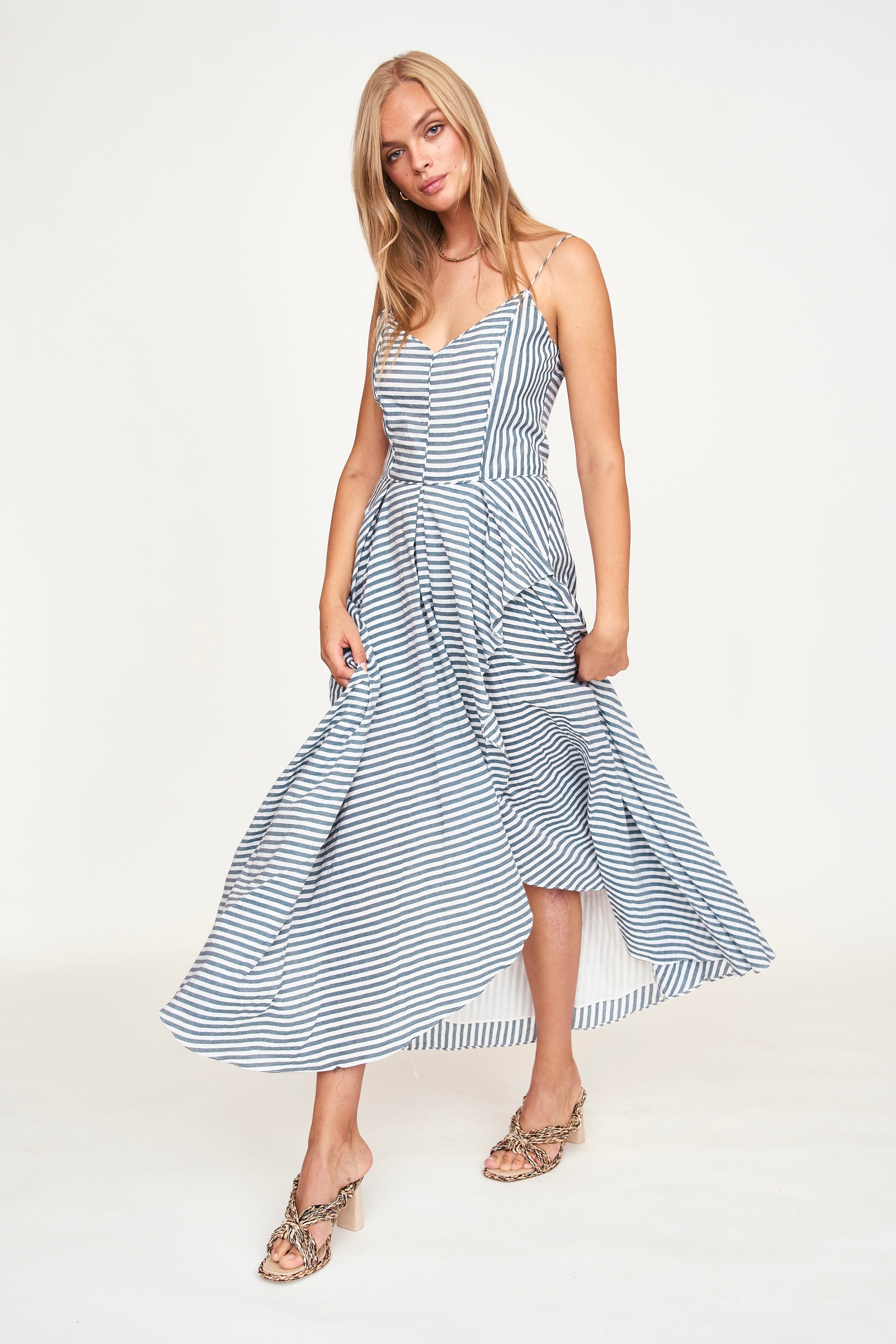Dress in Ocean Stripe